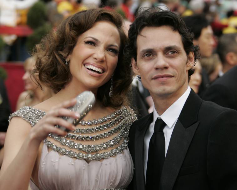 Con l’ex marito Marc Anthony nel 2007 (Ap)